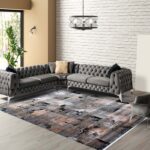 Covor Babil BX10A Negru/Gri/Cupru