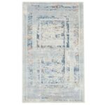 Covor Domino DS02B Gri/ Albastru - imagine 3