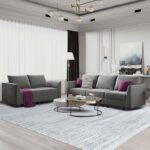 Covor Ikon IK09C Negru/Gri