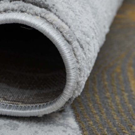 Covor Modern EFES cod: HE778 Gri/ Mustar - imagine 4