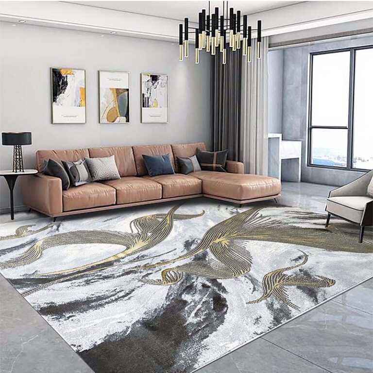 Covor Modern EFES cod: HE778 Gri/ Mustar