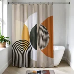 PERDEA DUȘ 180X200 CM DESIGN GEOMETRIC MARE- TRENDY