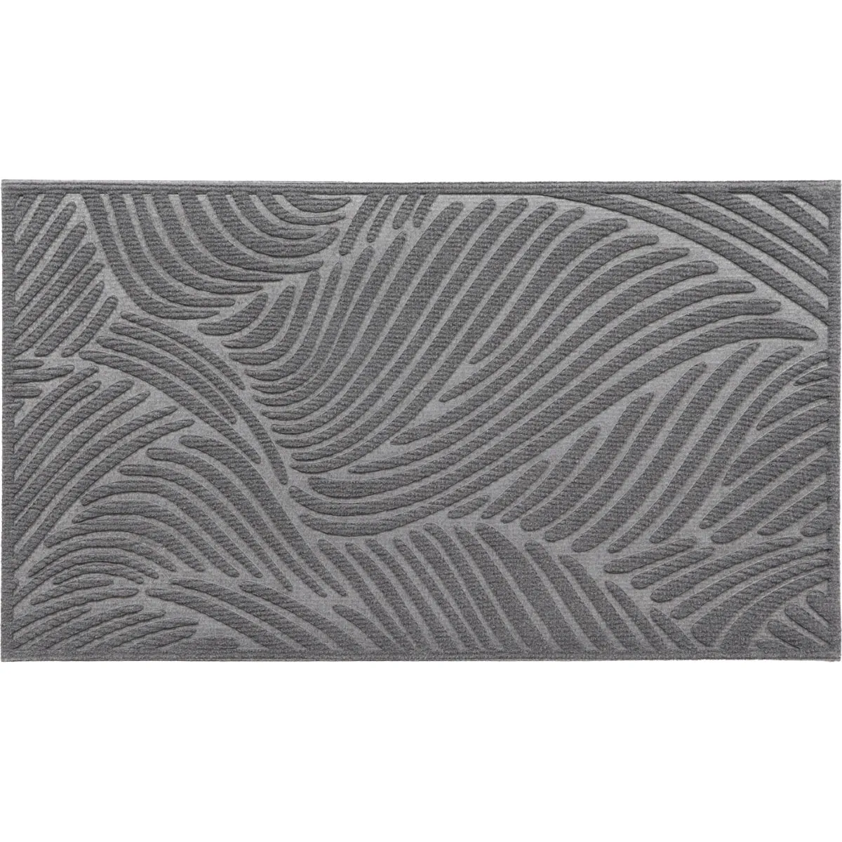 14742933 COVOR INTRARE 43X75 CM – VAGUE GRI POLYESTER+PVC - imagine 1