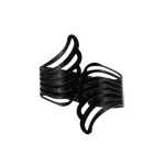 CLEMĂ DECORATIVĂ PERDELE ȘI DRAPERII/ AGRAFĂ METAL ANGEL / NEGRU, COMPOZITIE METAL