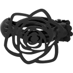 CLEMĂ DECORATIVĂ PERDELE ȘI DRAPERII/ SET CLIP METAL LINA / ANTRACIT, COMPOZITIE METAL