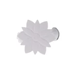 CLEMĂ DECORATIVĂ PERDELE ȘI DRAPERII/ SET CLIP METAL ELOISE /ALB, COMPOZITIE METAL