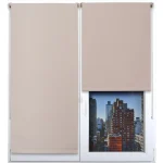 RULOU BLACKOUT 60X180 CM – BEJ COMPOZIȚIE POLYESTER + PVC | JALUZELE