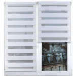 RULOU ZEBRA 45X180 CM – ALB COMPOZIȚIE POLYESTER | JALUZELE