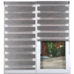 RULOU ZEBRA 150X180 CM – ARGINTIU/NEGRU COMPOZIȚIE POLYESTER | JALUZELE