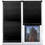 RULOU BLKOUT 45X150 CM – NEGRU COMPOZIȚIE POLYESTER + PVC | JALUZELE