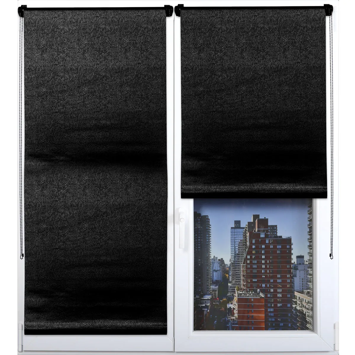 35284518095 RULOU BLKOUT 45X150 CM – NEGRU COMPOZIȚIE POLYESTER + PVC | JALUZELE - imagine 1