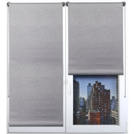 RULOU BLKOUT 75X180 CM – GRI COMPOZIȚIE POLYESTER + PVC | JALUZELE