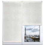 RULOU BLKOUT 120X180 CM – CREM COMPOZIȚIE POLYESTER + PVC | JALUZELE