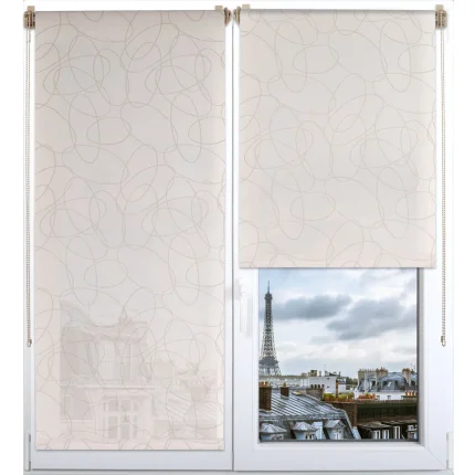 RULOU TEXTIL IMPRIMAT 45X150 CM – BEJ COMPOZIȚIE POLYESTER | JALUZELE