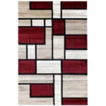 Covor Geometric SULTAN 37003A Rosu/Bej - imagine 2