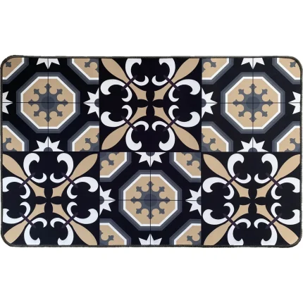 COVOR BUCĂTĂRIE 50X80 CM – CARMEN NEGRU COMPOZITIE 100% POLYESTER
