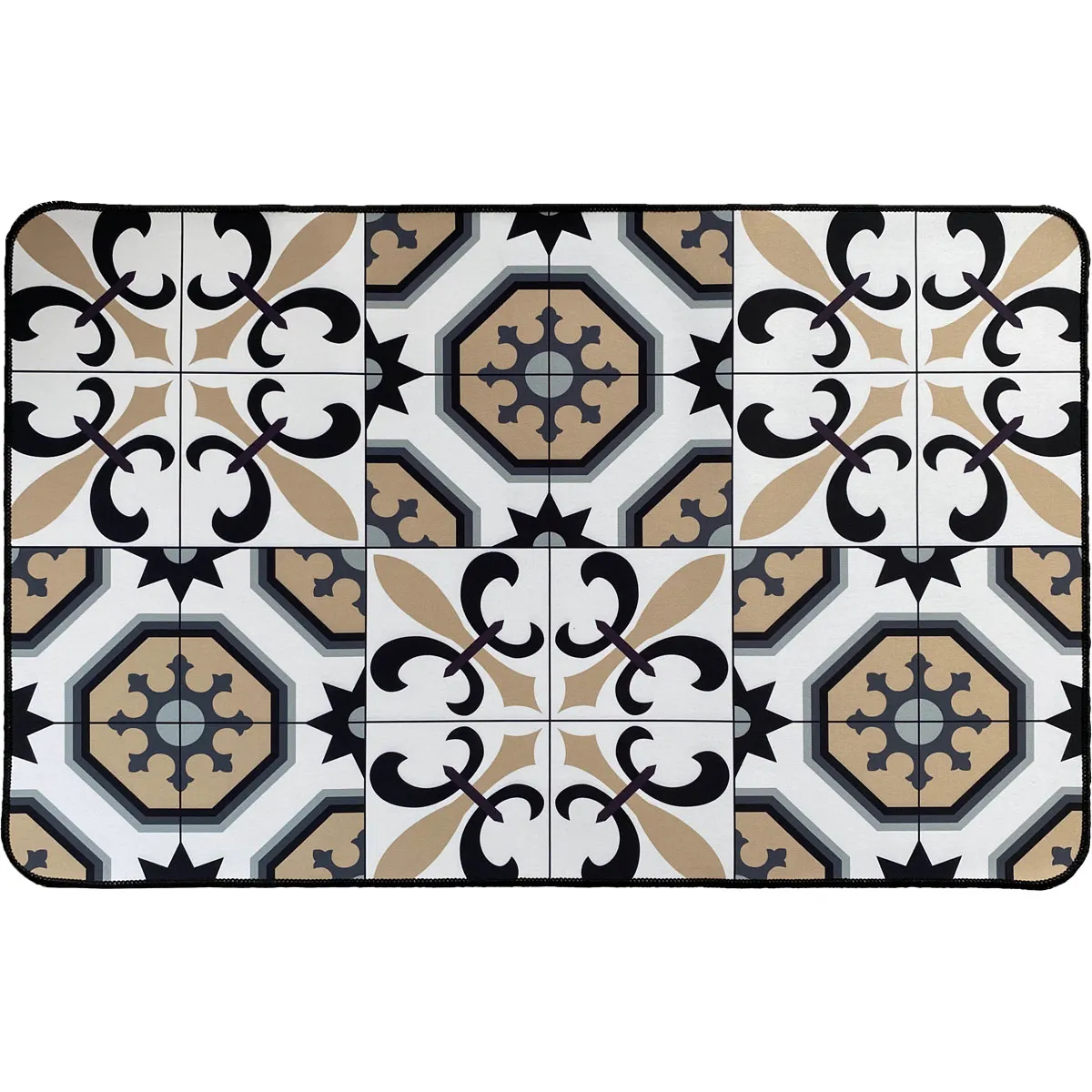 470011105 COVOR BUCĂTĂRIE 50X80 CM – CARMEN ALB COMPOZITIE 100% POLYESTER - imagine 1