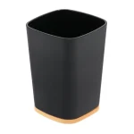 SUPORT PERIUȚE PLASTIC / BAMBUS - NEGRU