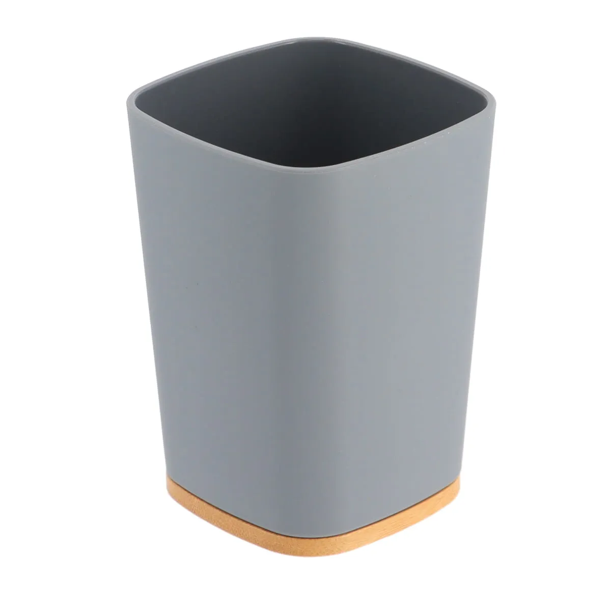 61110180 SUPORT PERIUȚE PLASTIC SI BAMBOO - GRI - imagine 1