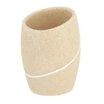 SUPORT PERIUȚE POLIRĂȘINĂ DESIGN PIATRĂ ROTUND - CREM