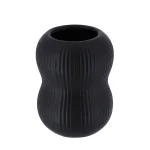 SUPORT PERIUȚE STRIAT CERAMICĂ - NEGRU