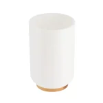 SUPORT PERIUȚE PLASTIC SI BAMBUS - ALB / BAMBOO