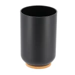 SUPORT PERIUȚE PLASTIC SI BAMBUS - NEGRU / BAMBOO