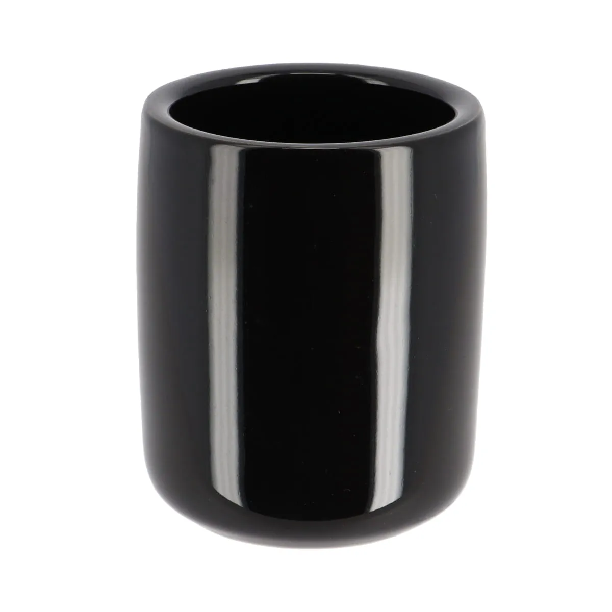 6192103 SUPORT PERIUȚE CERAMICĂ - NEGRU LUCIOS - imagine 1