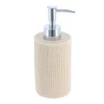 DISPENSER SĂPUN POLIRĂȘINĂ STRIATII 310 ML - CREM