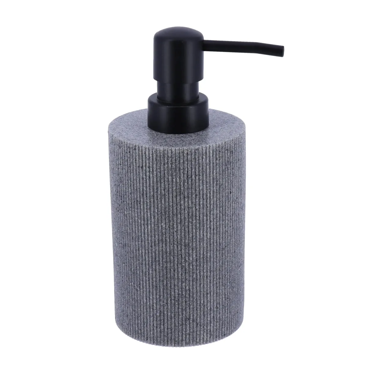62104180 DISPENSER SĂPUN POLIRĂȘINĂ STRIATII 310 ML - GRI - imagine 1