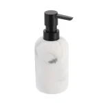 DISPENSER SĂPUN POLIRĂȘINĂ DESIGN MARMURĂ 300 ML - ALB