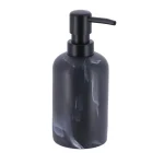 POLYRESIN SOAP DISPENSER 300 ML - BLACK MARBLE
