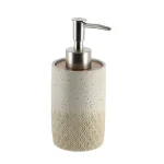 DISPENSER SĂPUN POLIRĂȘINĂ 265 ML GRAVAT - CREM / STEJAR