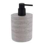 DISPENSER SĂPUN POLIRĂȘINĂ 380ML DESIGN PIATRĂ - GRI