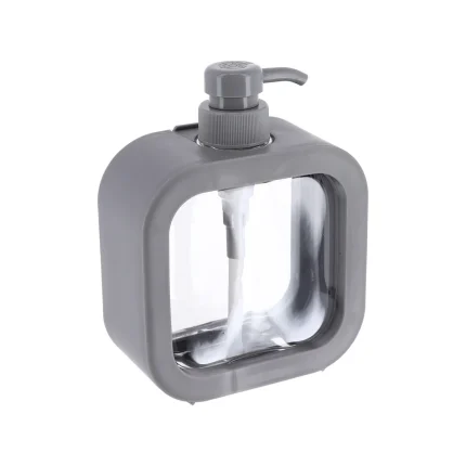 dispenser săpun plastic gri transparent 300ml