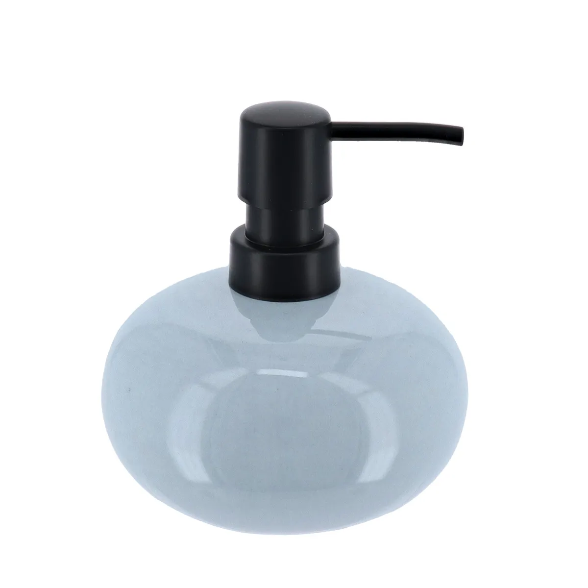 62204112 DISPENSER SĂPUN CERAMICĂ 400ML BILA - BLEU LUCIOS - imagine 1
