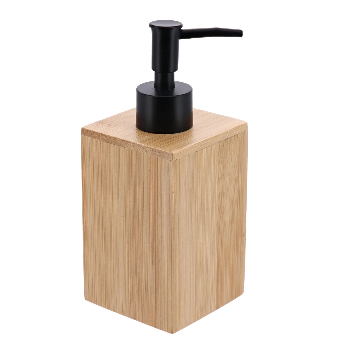 6250n195 DISPENSER SĂPUN BAMBUS 250ML - BAMBOO / NEGRU - imagine 1