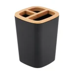 SUPORT PERIUȚE PLASTIC / BAMBUS COMP - NEGRU
