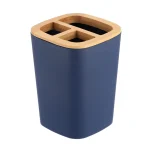SUPORT PERIUȚE PLASTIC / BAMBUS COMP - ALBASTRU