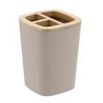SUPORT PERIUȚE PLASTIC / BAMBUS COMP - BEJ