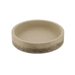 SĂPUNIERA CERAMICĂ ROTUND - BEJ