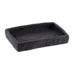 SĂPUNIERA POLIRĂȘINĂ DREPTUNGHI DESIGN PIATRĂ - NEGRU