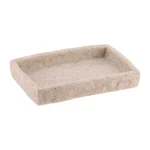 SĂPUNIERA POLIRĂȘINĂ DREPTUNGHI DESIGN PIATRĂ - CREM