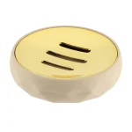 SĂPUNIERA PLASTIC ROTUND - BEJ
