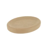 SĂPUNIERA CERAMICĂ OVALA MOTIVE ETNICE - BEJ