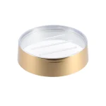 SĂPUNIERA PLASTIC ROTUNDĂ - AURIU METALIZAT