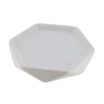 SĂPUNIERA CERAMICĂ DESIGN DIAMANT - ALBA
