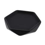 SĂPUNIERA CERAMICĂ DESIGN DIAMANT - NEAGRĂ
