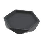 SĂPUNIERA CERAMICĂ DESIGN DIAMANT - GRI ANTRACIT