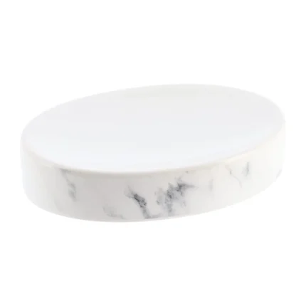 săpuniera ceramică marmură alb gri